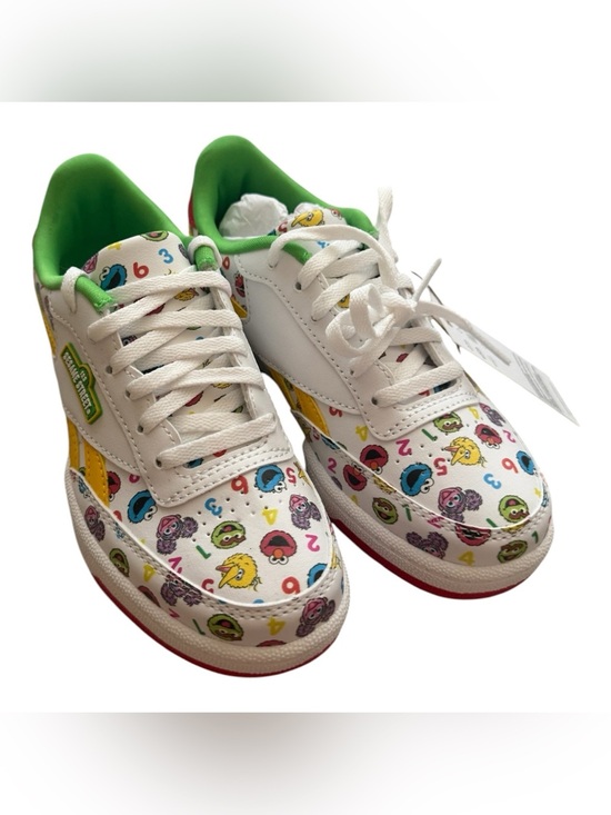Reebok Other - NIB Reebok x Sesame Street Club C Revenge White Green Yellow Sneaker Size 1